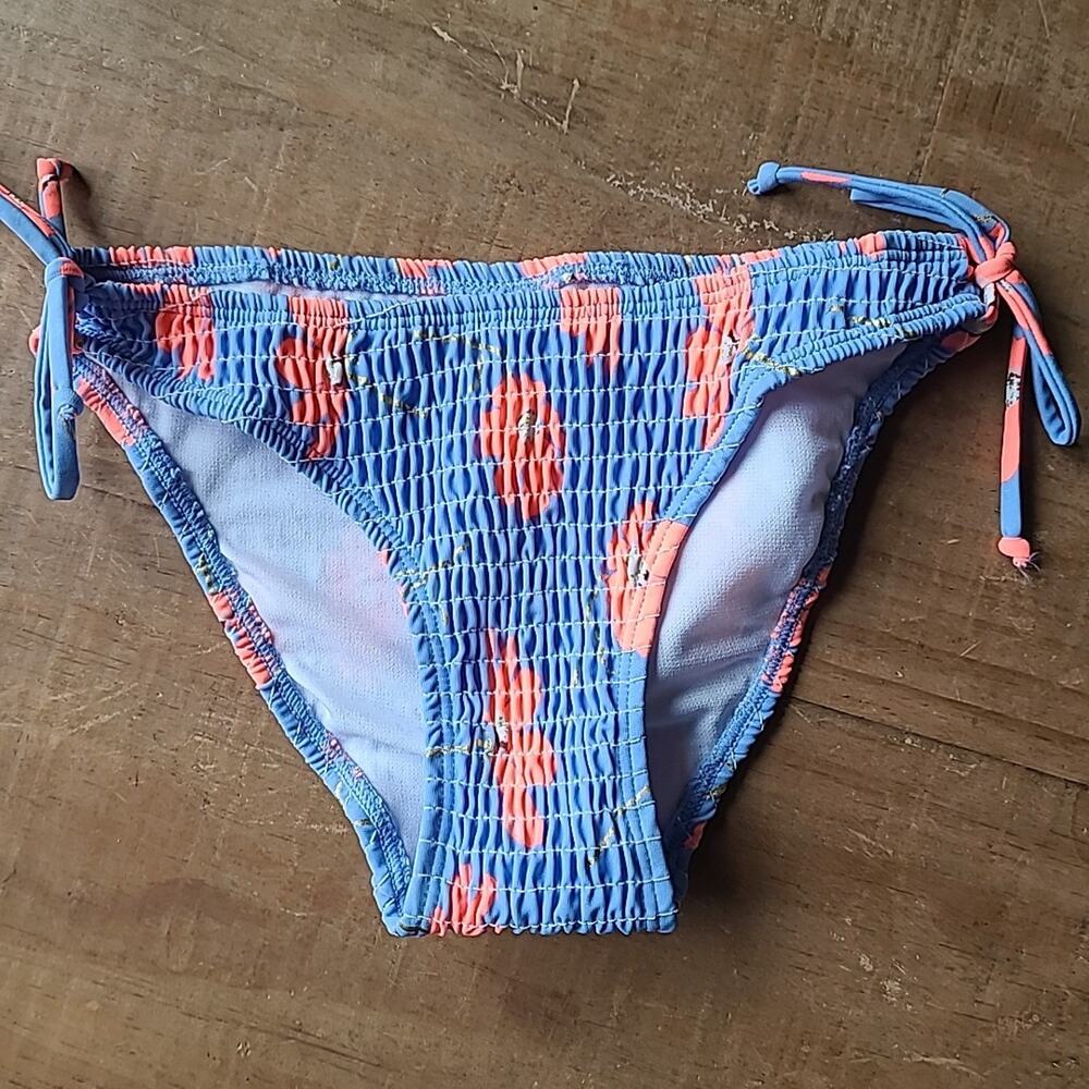 Snapper Rock Sustainable Swim Bottoms Blue Bright Tropical Hawaii‎ Girls 10